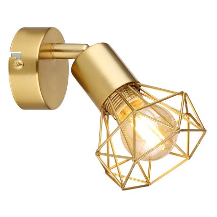 Globo - Wall spotlight 1xE14/40W/230V gold