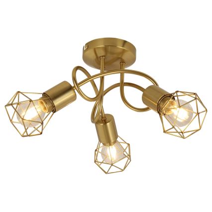 Globo - Surface-mounted chandelier 3xE14/40W/230V gold