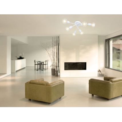 Globo - Surface-mounted chandelier 6xE14/40W/230V