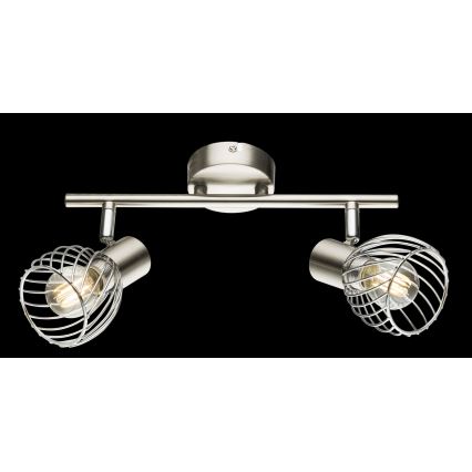 Globo - Spotlight 2xE14/40W/230V matte chrome