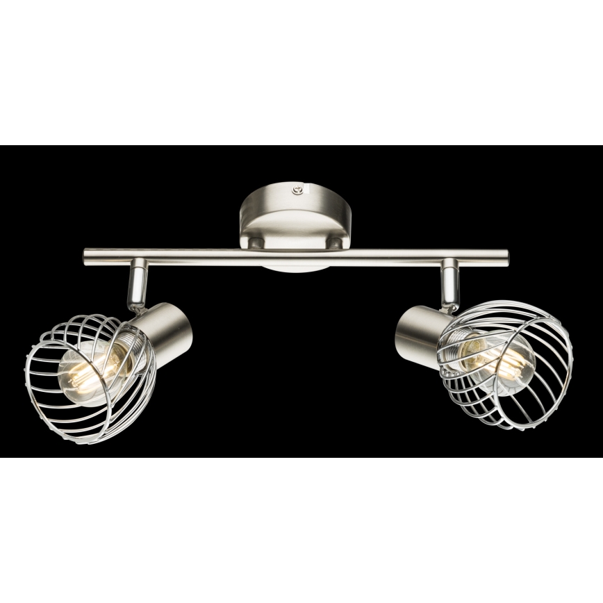 Globo - Spotlight 2xE14/40W/230V matte chrome