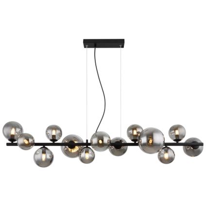 Globo - LED Chandelier on a string 13xG9/3,5W/230V smoky/black