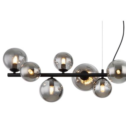 Globo - LED Chandelier on a string 13xG9/3,5W/230V smoky/black