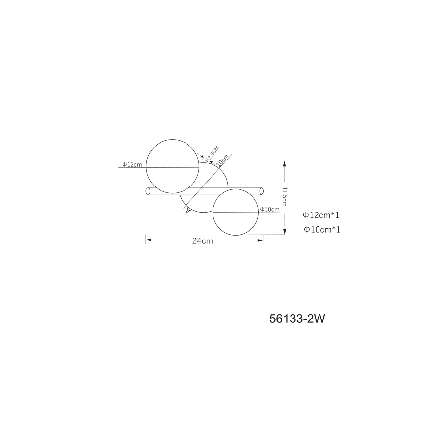 Globo - LED Surface-mounted chandelier 2xG9/3W/230V