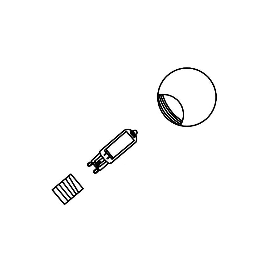Globo - Replacement glass central d. 12 cm