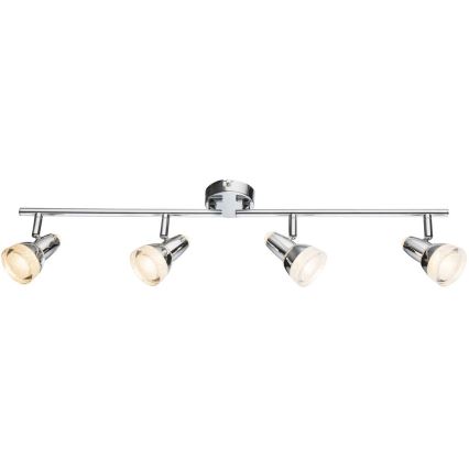 Globo - LED Spotlight 4xLED/4W/230V shiny chrome