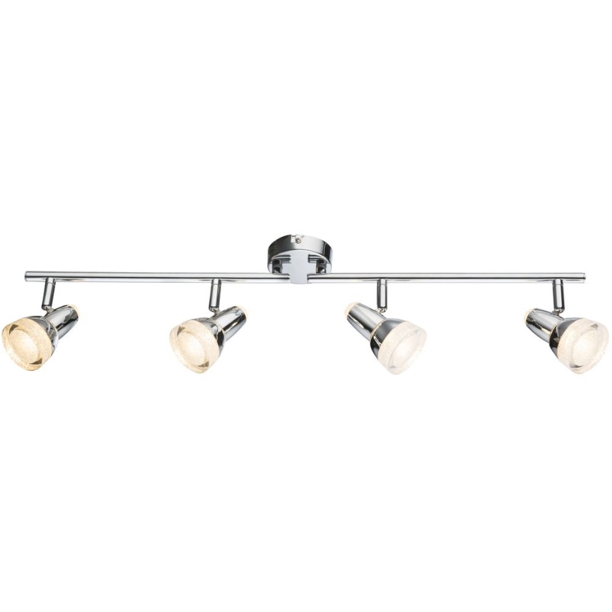 Globo - LED Spotlight 4xLED/4W/230V shiny chrome