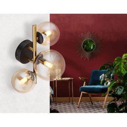 Globo - LED Surface-mounted chandelier RIHA 3xG9/3,5W/230V brass