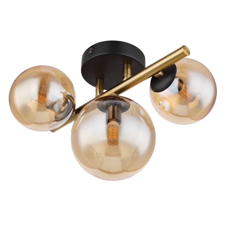 Globo - LED Surface-mounted chandelier RIHA 3xG9/3,5W/230V brass