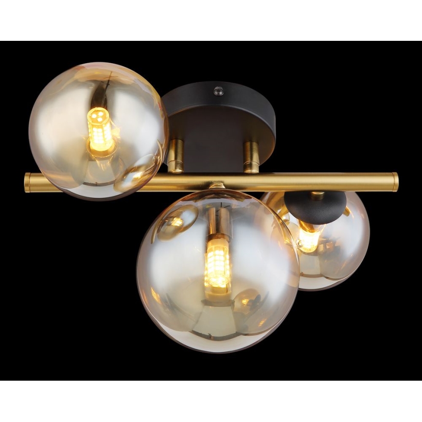Globo - LED Surface-mounted chandelier RIHA 3xG9/3,5W/230V brass