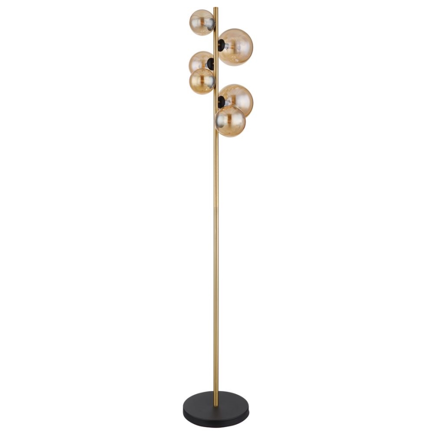 Globo - LED Floor lamp 6xG9/3W/230V brass