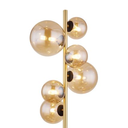 Globo - LED Floor lamp 6xG9/3W/230V brass
