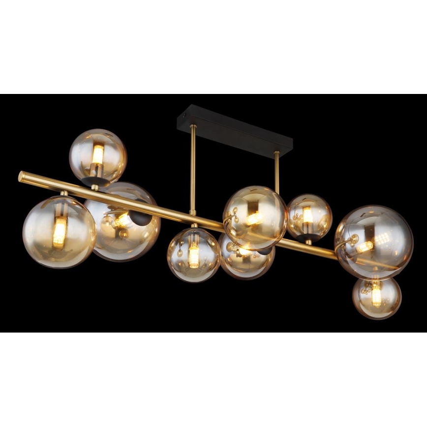 Globo - LED Chandelier on a pole 9xG9/3W/230V brass