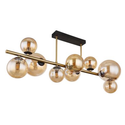 Globo - LED Chandelier on a pole 9xG9/3W/230V brass