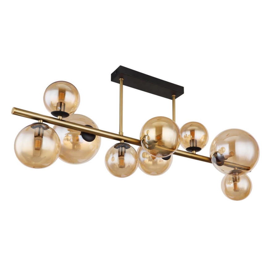 Globo - LED Chandelier on a pole 9xG9/3W/230V brass