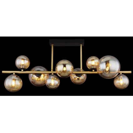 Globo - LED Chandelier on a pole 9xG9/3W/230V brass