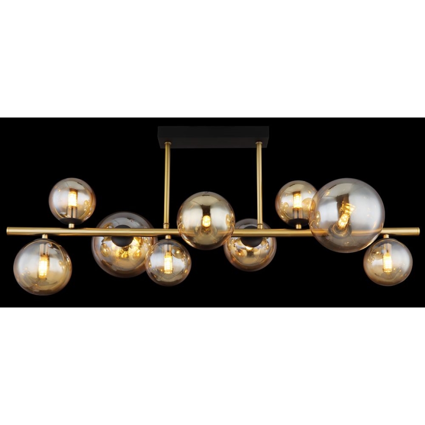 Globo - LED Chandelier on a pole 9xG9/3W/230V brass