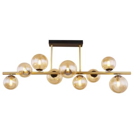 Globo - LED Chandelier on a pole 9xG9/3W/230V brass