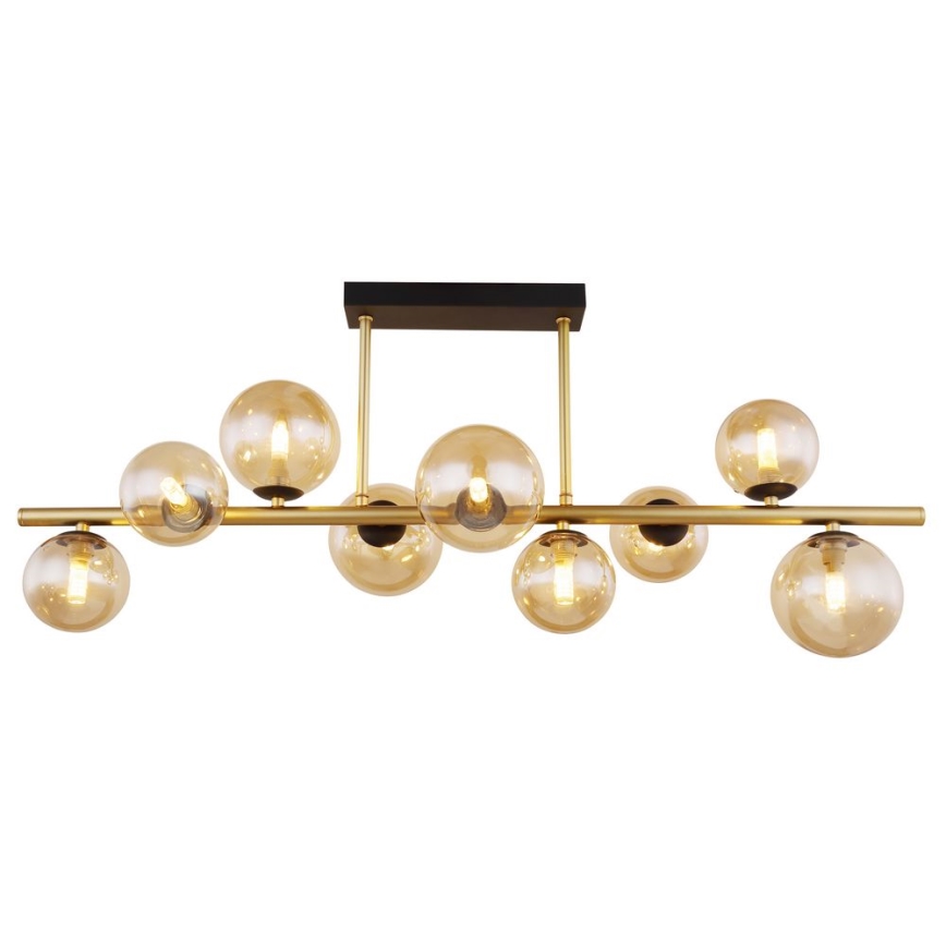 Globo - LED Chandelier on a pole 9xG9/3W/230V brass