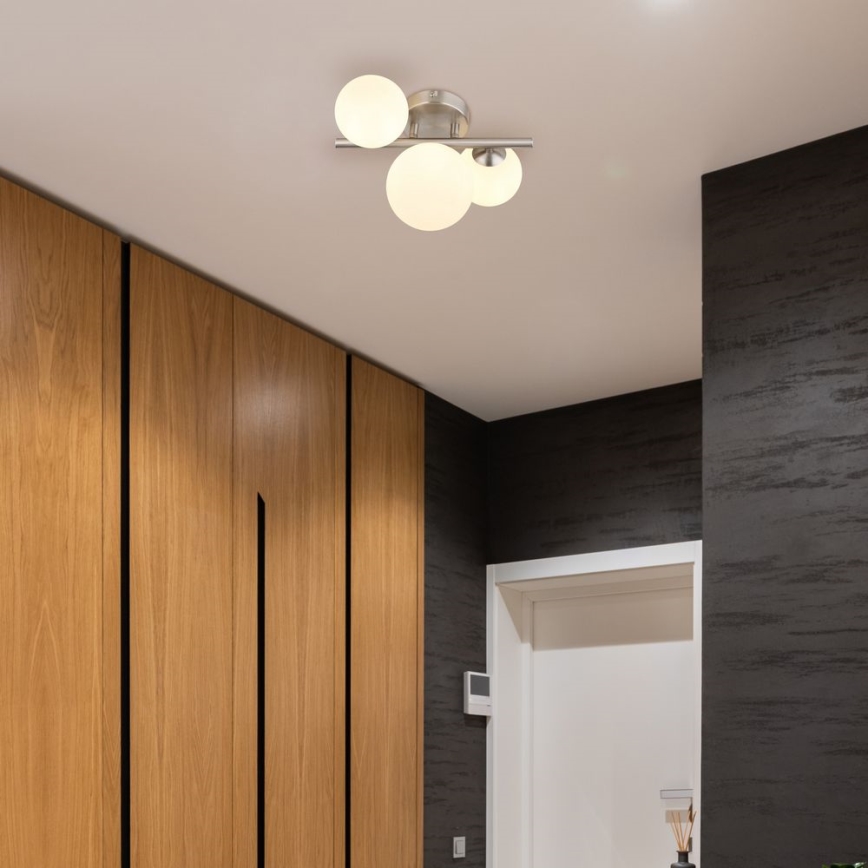 Globo - LED Surface-mounted chandelier RIHA 3xG9/3,5W/230V matte chrome