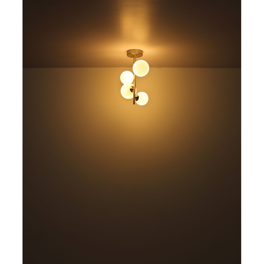 Globo - LED Chandelier on a pole 4xG9/3W/230V matte chrome