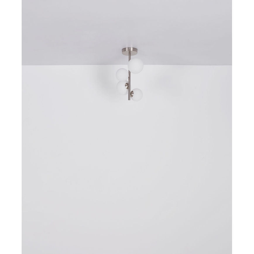 Globo - LED Chandelier on a pole 4xG9/3W/230V matte chrome