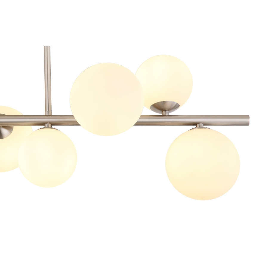 Globo - LED Chandelier on a pole 9xG9/3W/230V matte chrome