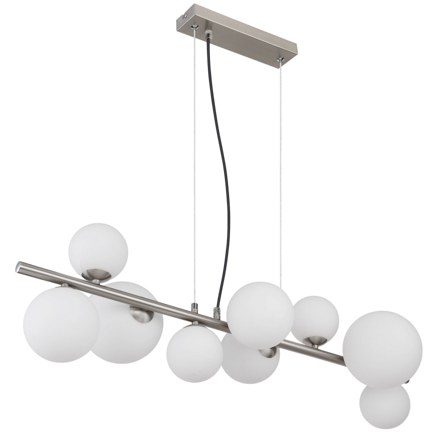 Globo - LED Chandelier on a string 9xG9/3W/230V matte chrome