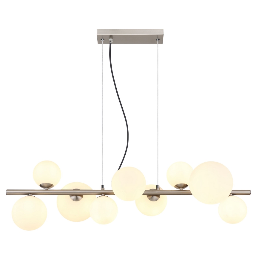 Globo - LED Chandelier on a string 9xG9/3W/230V matte chrome
