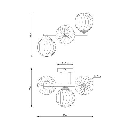 Globo - Wall light 3xG9/4W/230V