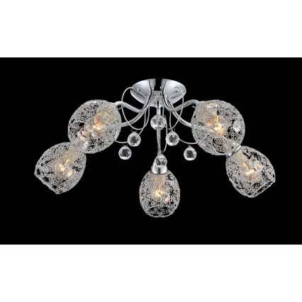 Globo - Surface-mounted chandelier 5xE14/40W/230V