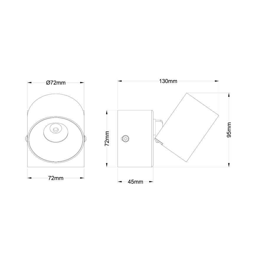 Globo - LED Wall Spotlight LED/6W/230V