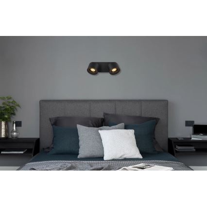 Globo - LED Spotlight 2xLED/6W/230V black