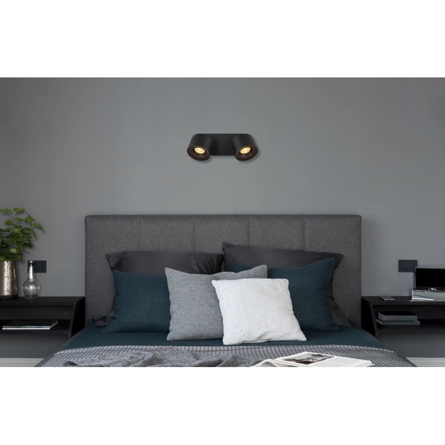 Globo - LED Spotlight 2xLED/6W/230V black