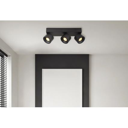 Globo - LED Spotlight 3xLED/6W/230V black