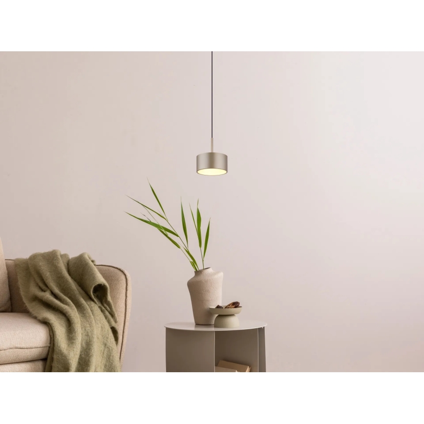 Globo - LED Cable Pendant Light, 12W/230V, 3000K, Ø 15 cm, Brass