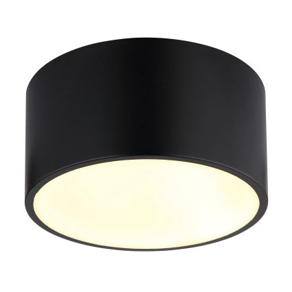 Globo - LED Ceiling Light, 12W/230V, 3000K, Ø 15 cm, Black