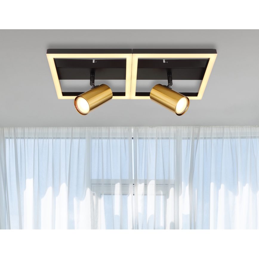 Globo - LED Ceiling light 2xGU10/5W/230V + LED/22W/230V