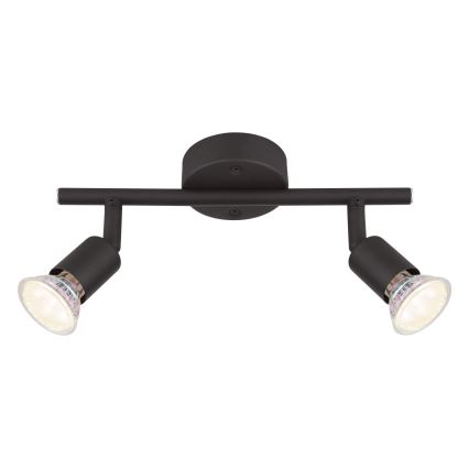 Globo - LED Spotlight 2xGU10/3W/230V black