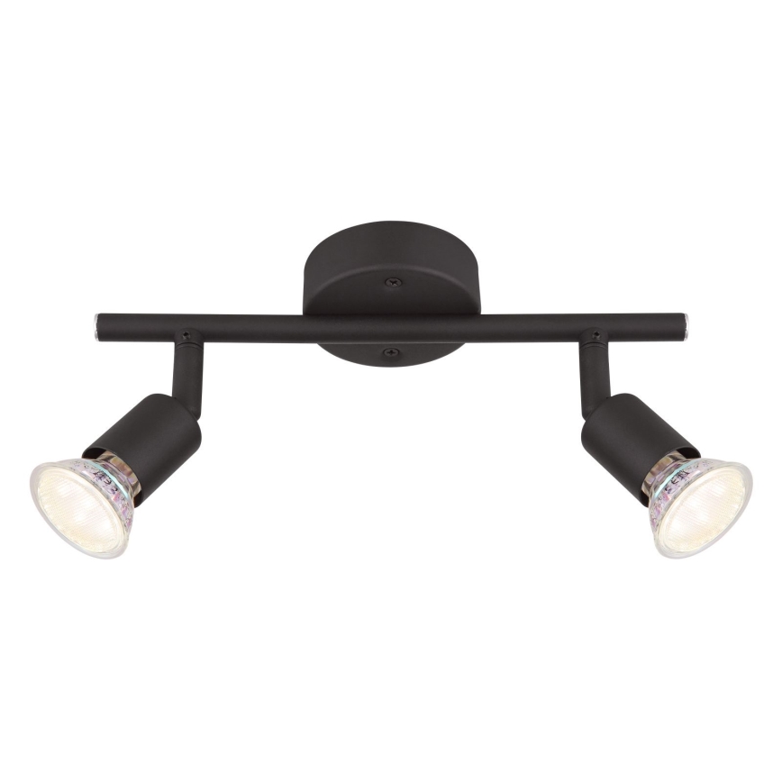 Globo - LED Spotlight 2xGU10/3W/230V black