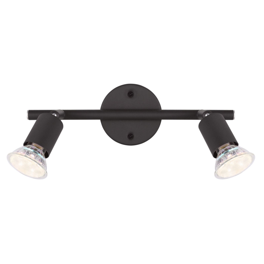 Globo - LED Spotlight 2xGU10/3W/230V black
