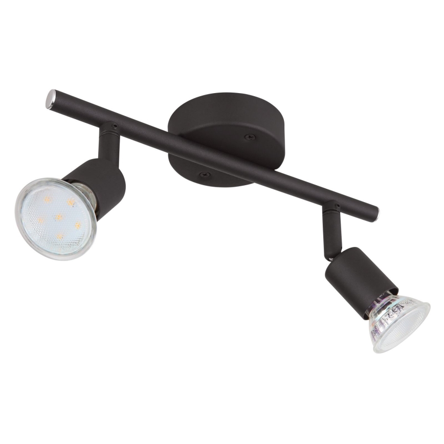 Globo - LED Spotlight 2xGU10/3W/230V black