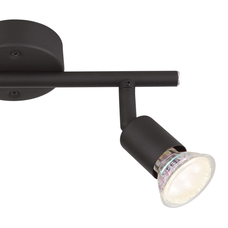 Globo - LED Spotlight 2xGU10/3W/230V black