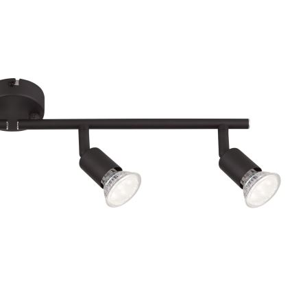 Globo - LED Spotlight 4xGU10/3W/230V black