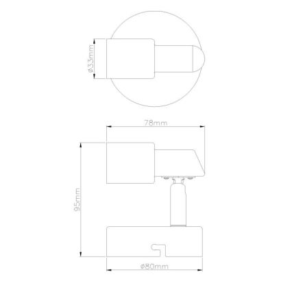 Globo - LED Wall spotlight 1xGU10/3W/230V