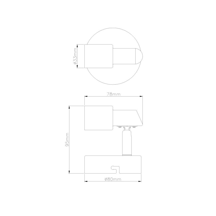 Globo - LED Wall spotlight 1xGU10/3W/230V