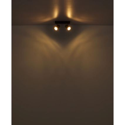 Globo - Spotlight 2xGU10/25W/230V white/matte chrome