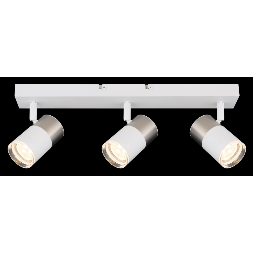Globo - Spotlight 3xGU10/25W/230V white/matte chrome