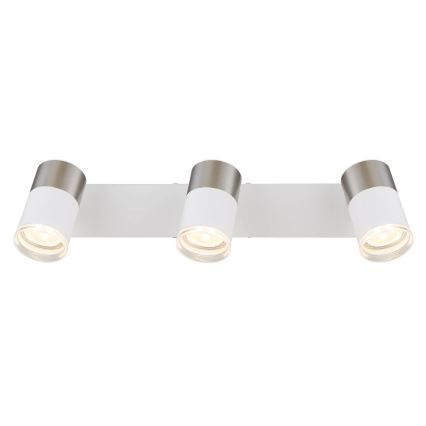 Globo - Spotlight 3xGU10/25W/230V white/matte chrome