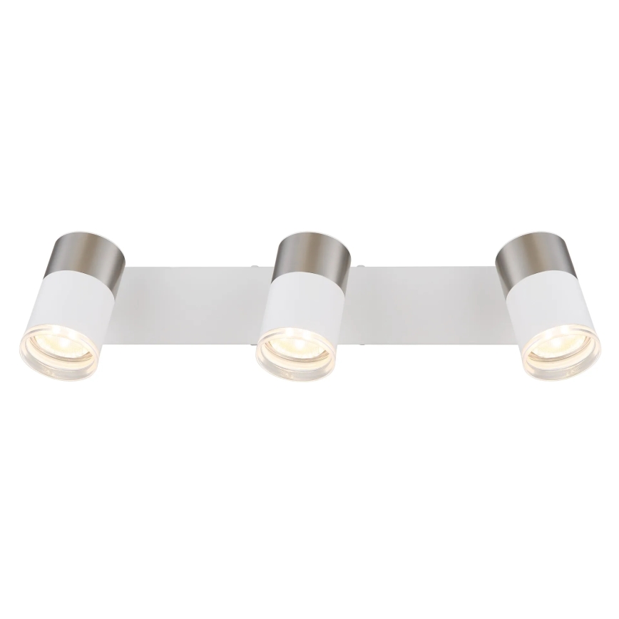 Globo - Spotlight 3xGU10/25W/230V white/matte chrome